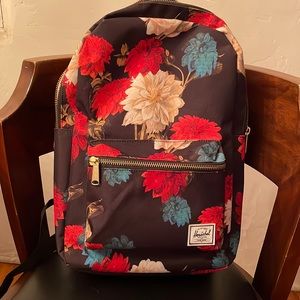 Herschel vintage floral backpack - has padded laptop area.